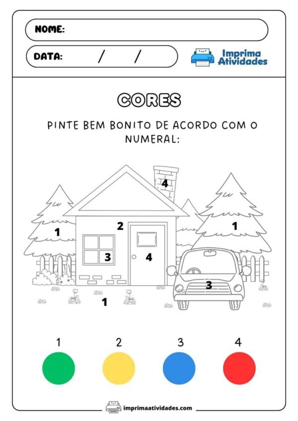 3 Atividades sobre Cores para imprimir: Baixe Grátis em PDF | Imprima