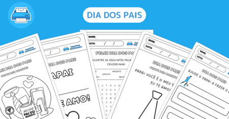 8 Atividades Gratuitas para o dia dos Pais + 1 Bônus