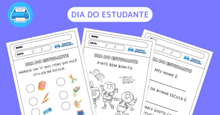 Dia do Estudante com 3 Atividades Grátis em PDF