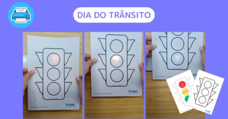 Dia do Trânsito: Aprendendo as cores do Semáforo