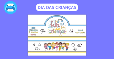 Dia das Crianças – Coroa para Imprimir Grátis 12/10