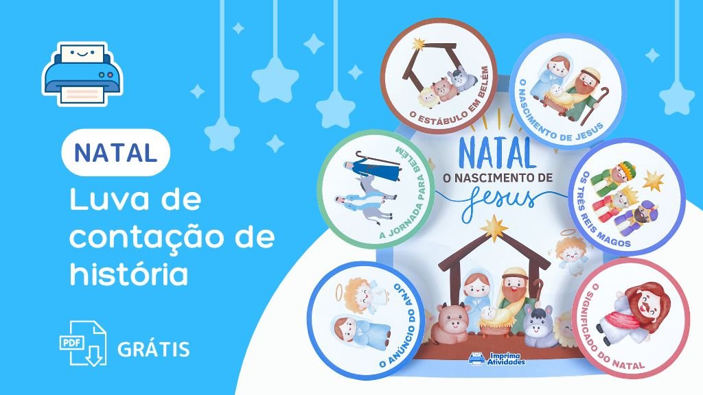 Natal – Luva de Contacao de historia do nascimento de Jesus