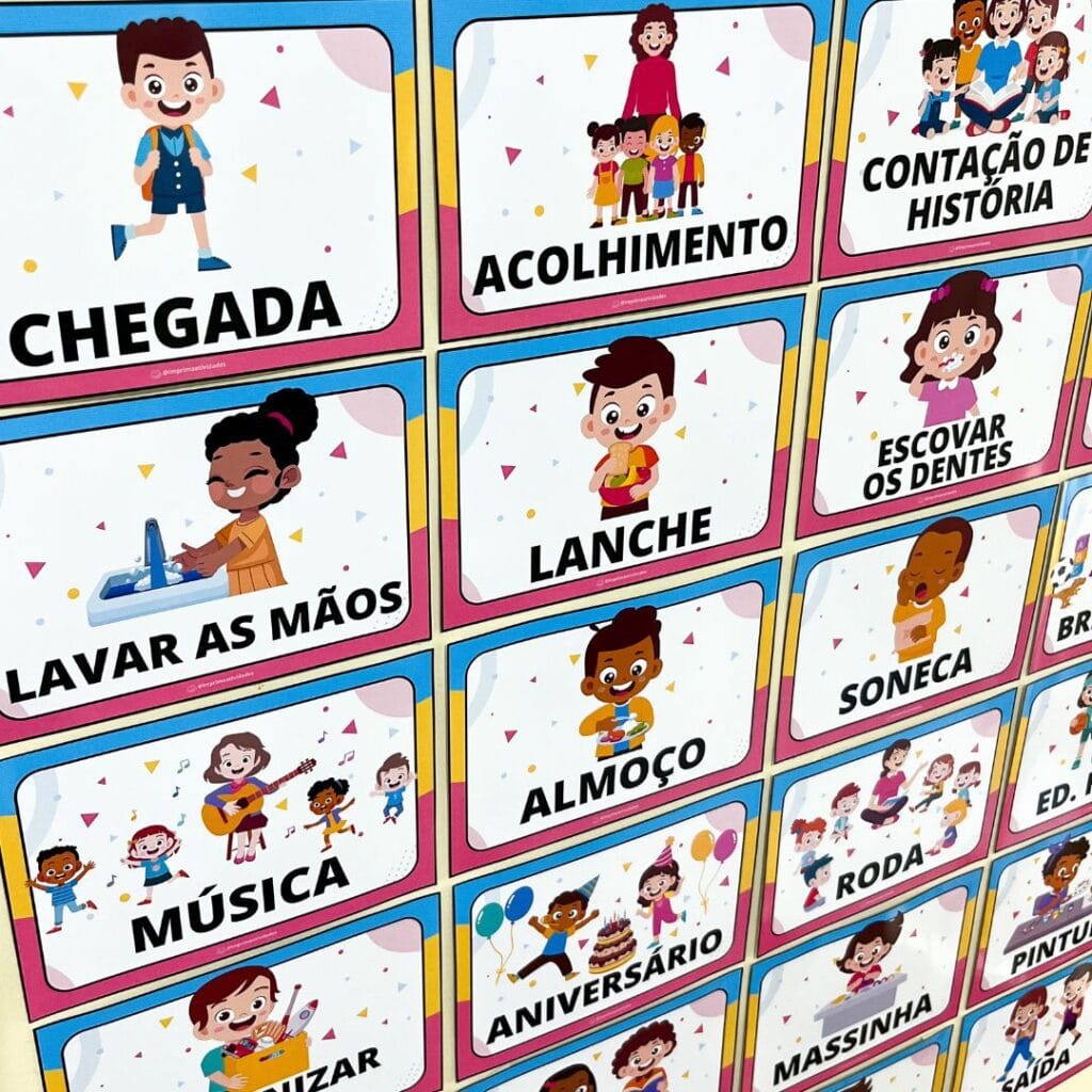 Rotina para Educação Infantil | Imprima Atividades