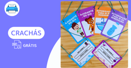 Crachás Gratuitos para Educação Infantil