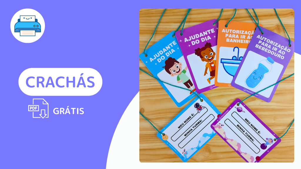 crachas educacao infantil gratis