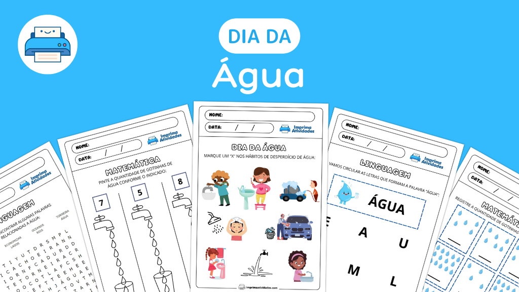 Dia da Água – 5 Atividades Grátis