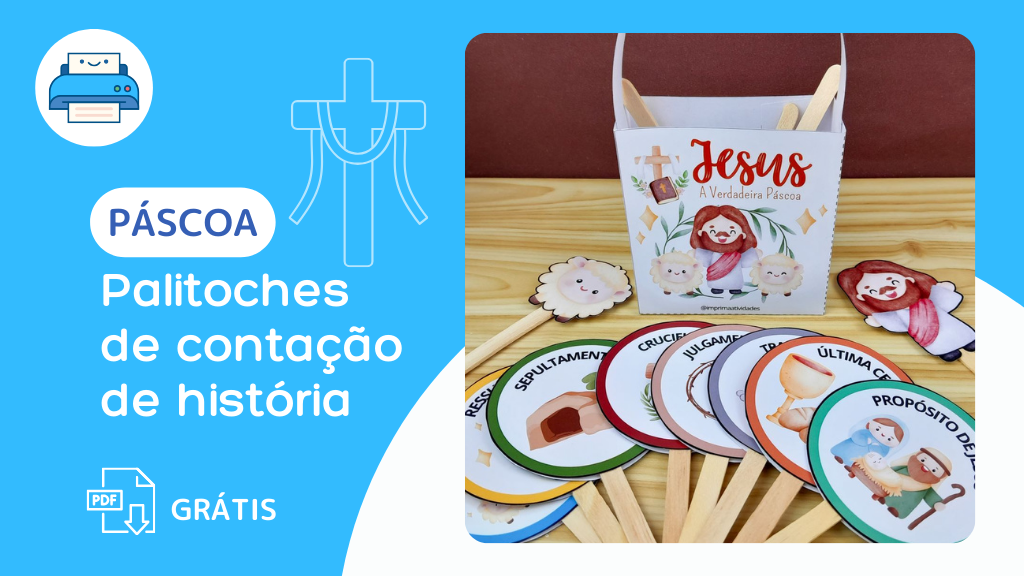 Palitoches de Páscoa Cristã Grátis