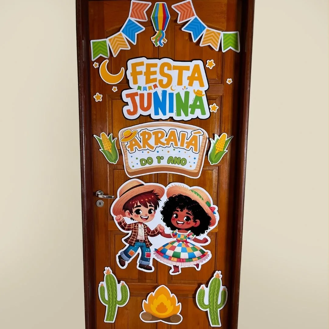 Painel de Porta Festa Junina 1 Painel de Porta Festa Junina