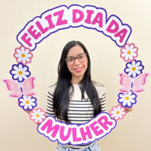 Moldura Bambolê Dia da Mulher