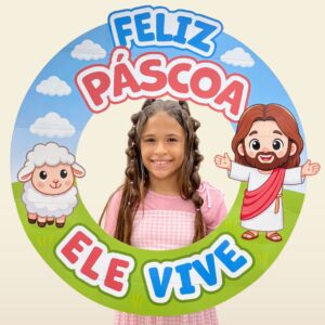 Moldura Bambolê Páscoa Cristã