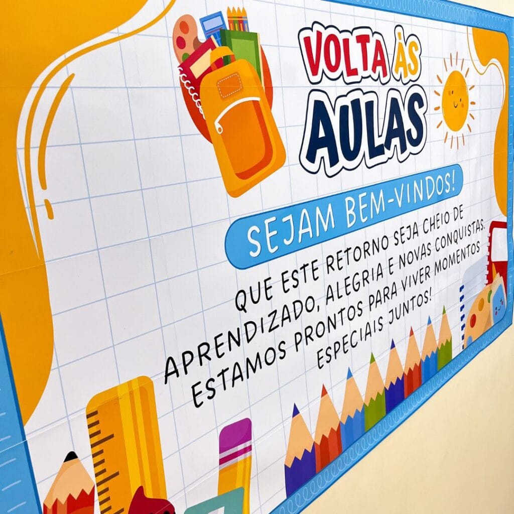 Mural Volta às Aulas | Imprima Atividades