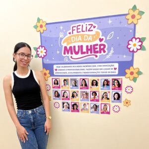 Mural Fotos Dia da Mulher