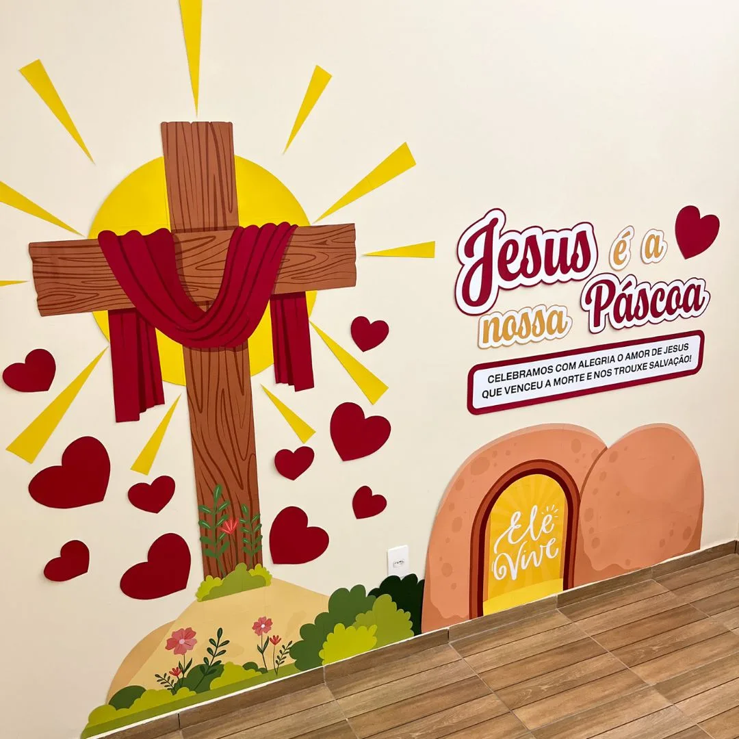 Painel de Pascoa Ele Vive1