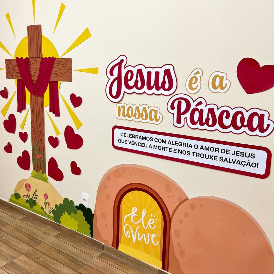 Painel de Páscoa Ele Vive 2 Painel de Páscoa Ele Vive - Imagem 2