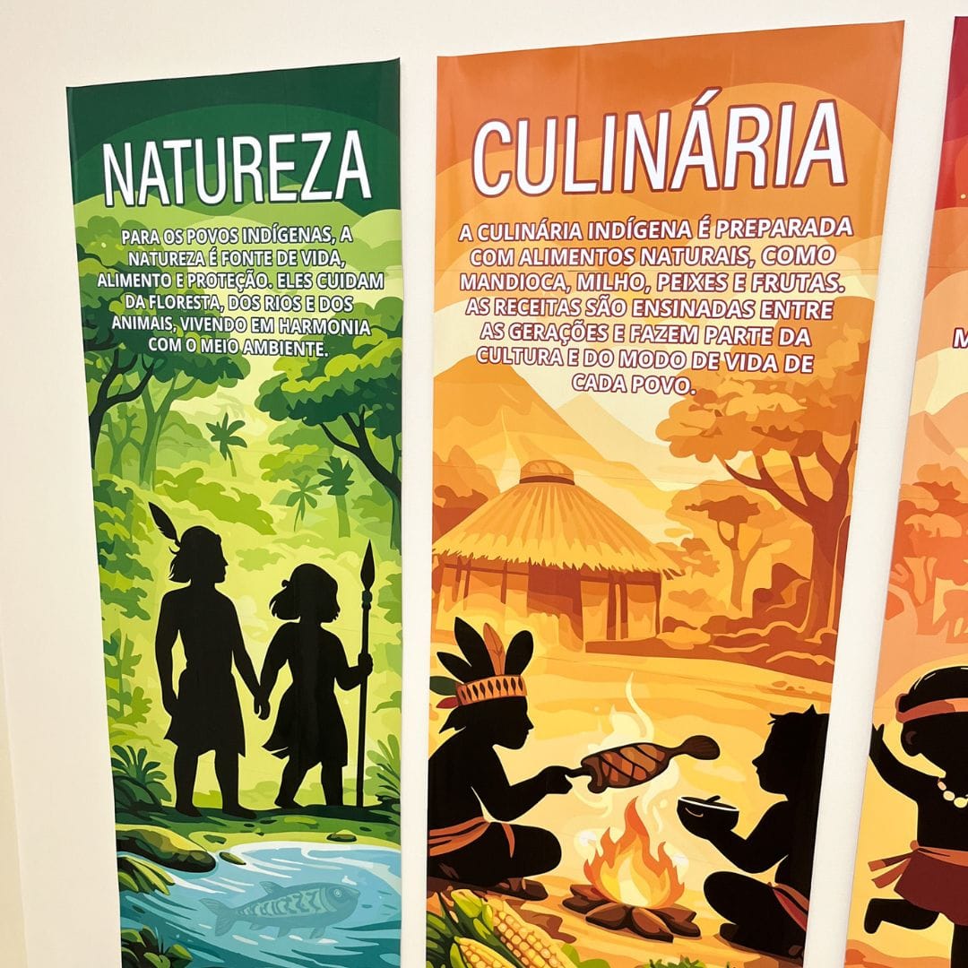 Painel Faixas Dia dos Povos Indígenas 2 Painel Faixas Dia dos Povos Indígenas - Imagem 2