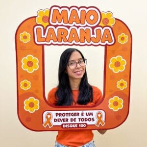 Moldura Bambolê Maio Laranja