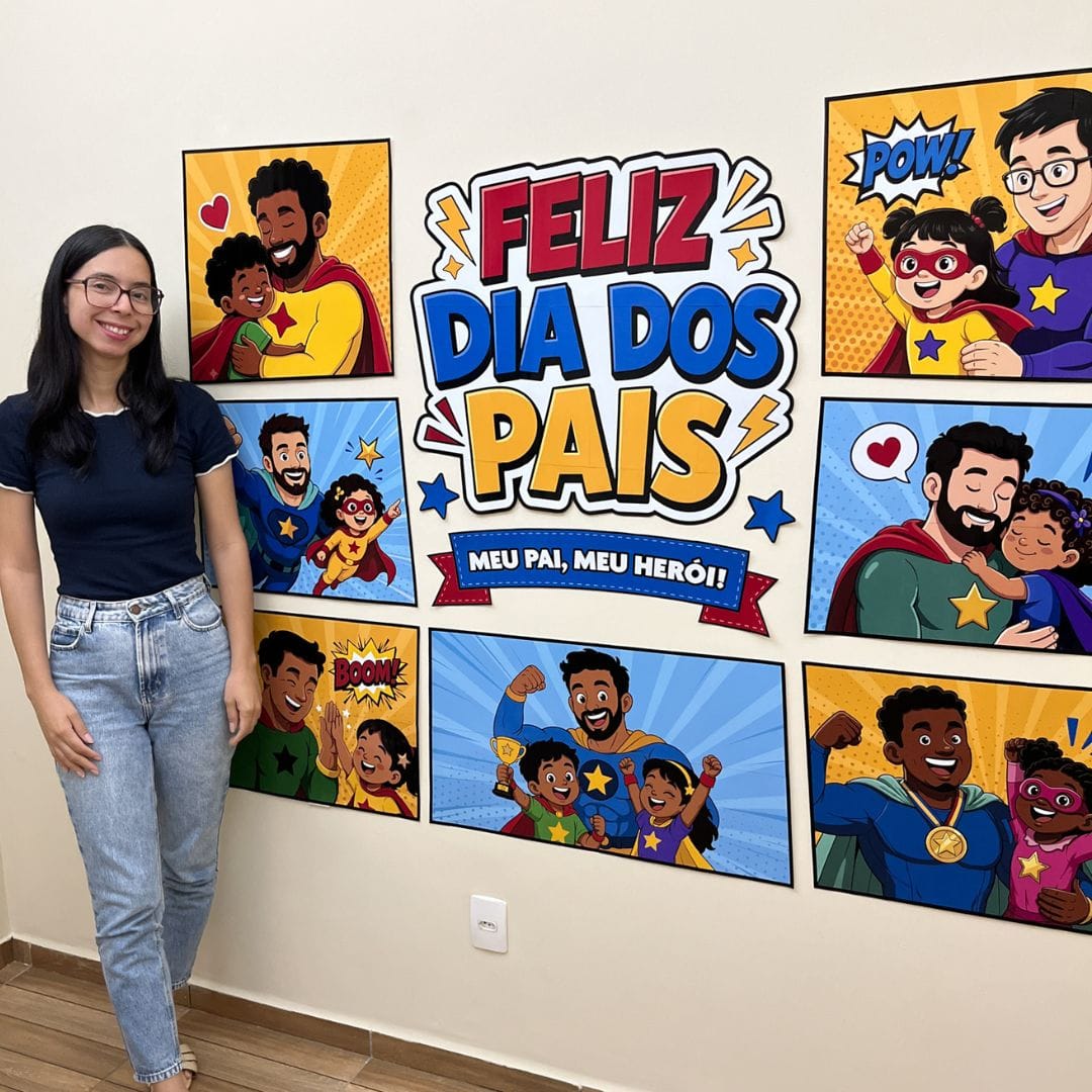 Painel Dia dos Pais Super Heroi 1