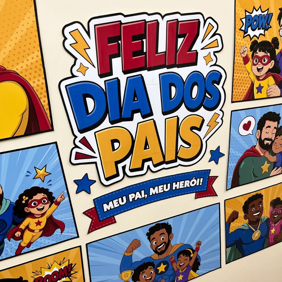 Painel Dia dos Pais Super-Herói 2 Painel Dia dos Pais Super-Herói - Imagem 2