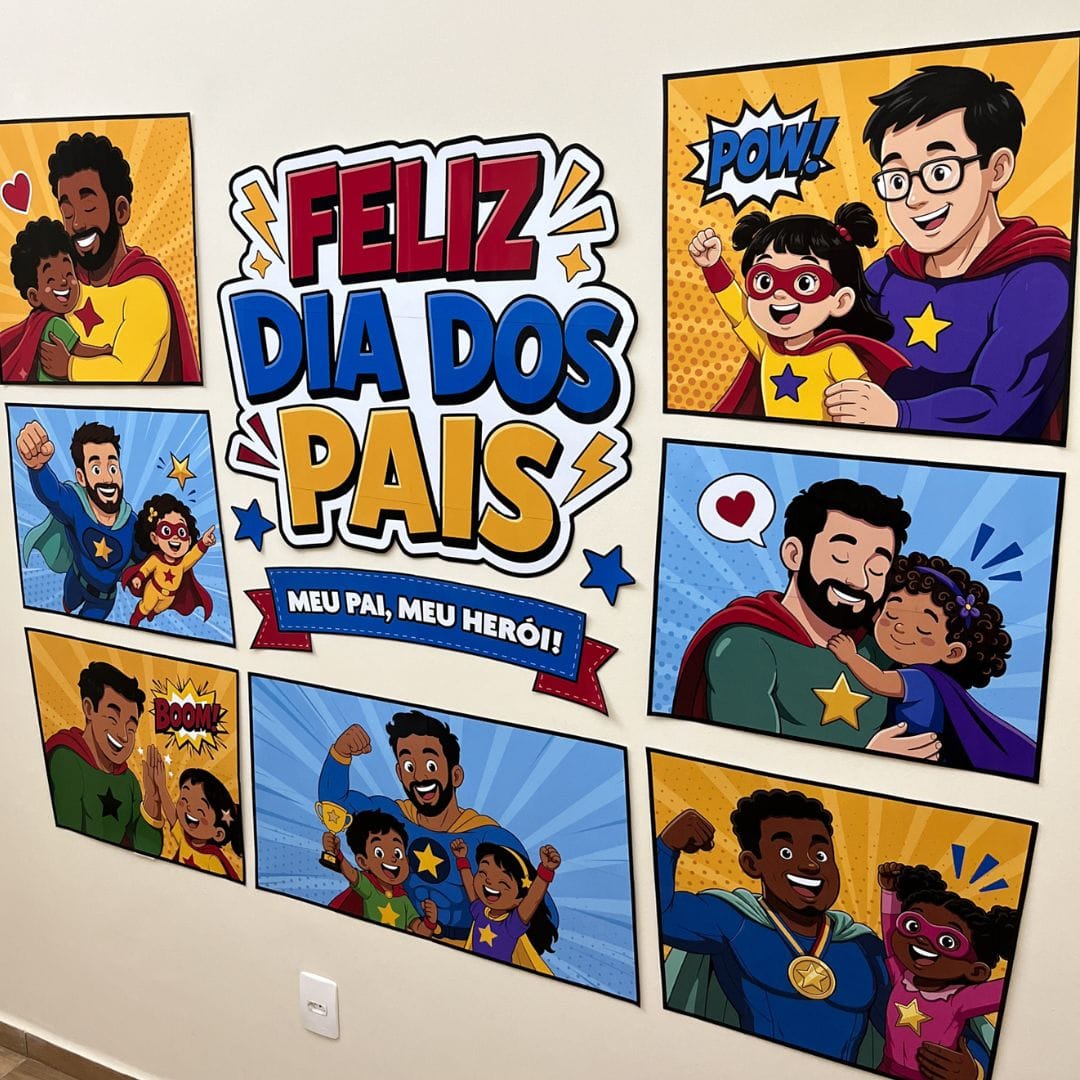 Painel Dia dos Pais Super-Herói 5 Painel Dia dos Pais Super-Herói - Imagem 5