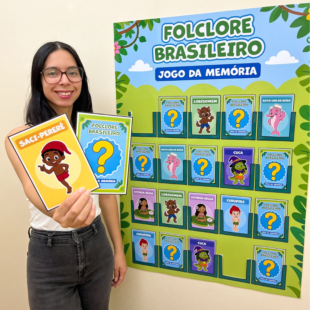 Painel Jogo da Memoria Folclore Brasileiro 1