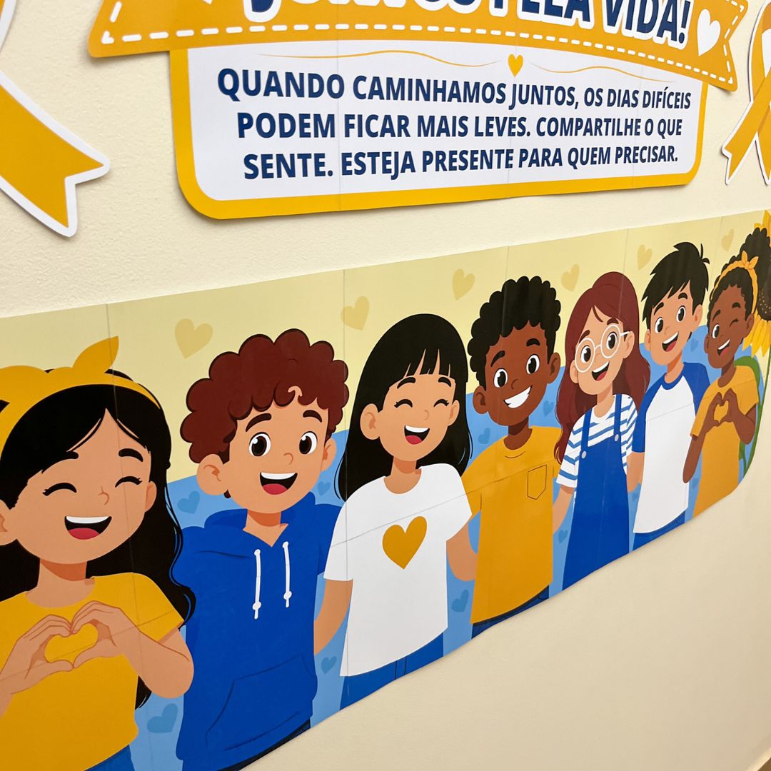 Painel Setembro Amarelo Juntos Pela Vida 3 Painel Setembro Amarelo Juntos Pela Vida - Imagem 3