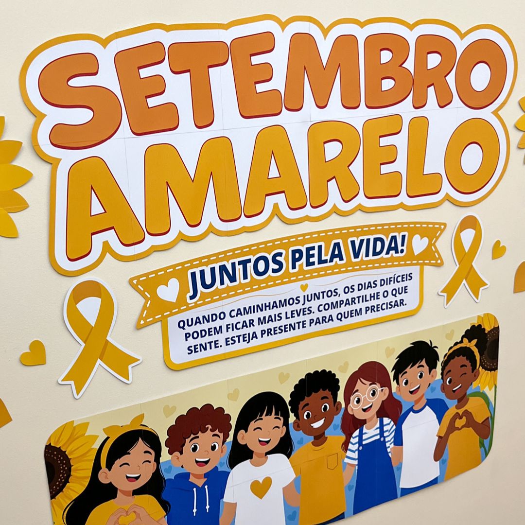 Painel Setembro Amarelo Juntos Pela Vida 5 Painel Setembro Amarelo Juntos Pela Vida - Imagem 5