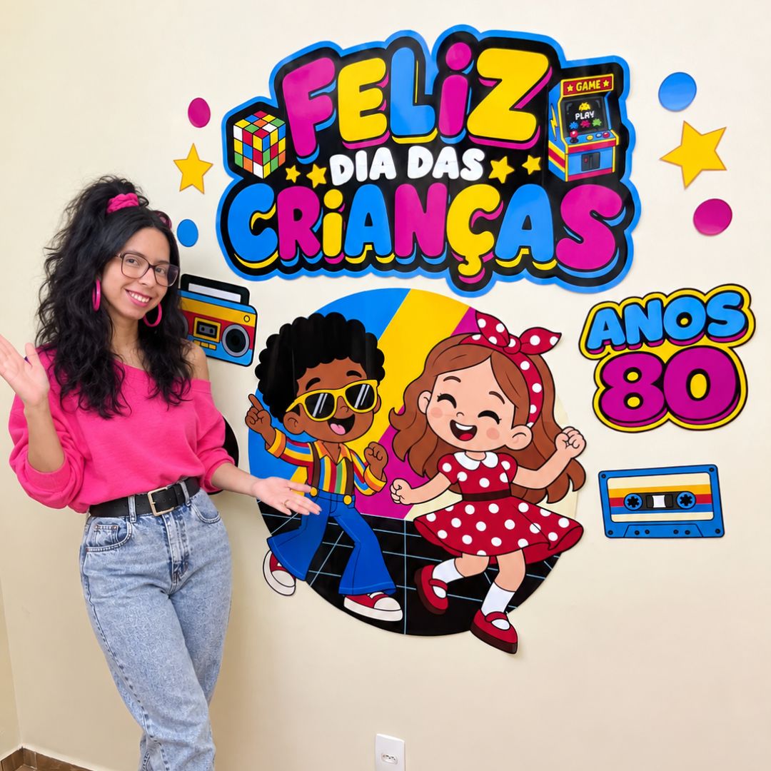 Painel Dia das Criancas Anos 80 1
