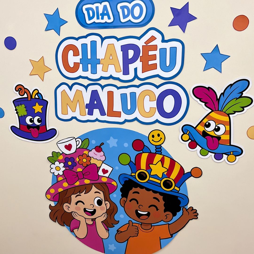 Painel Dia do Chapéu Maluco 2 Painel Dia do Chapéu Maluco - Imagem 2