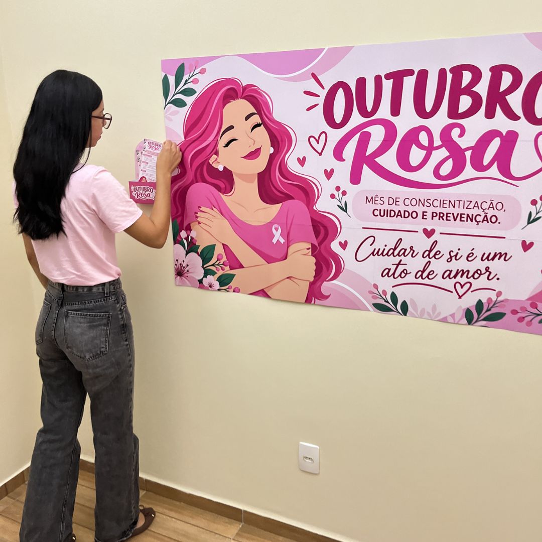 Mural Outubro Rosa 4 Mural Outubro Rosa - Imagem 4