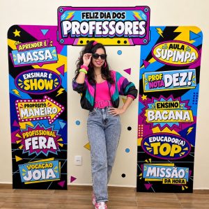 Painel Dia dos Professores Anos 80